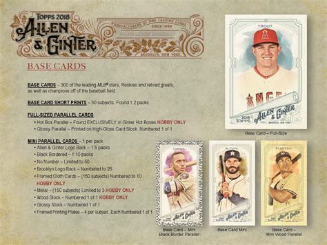 2018 topps allen and ginter